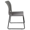 Flash Furniture Gray Plastic Stack Chair, PK5 5-RUT-238A-GY-GG